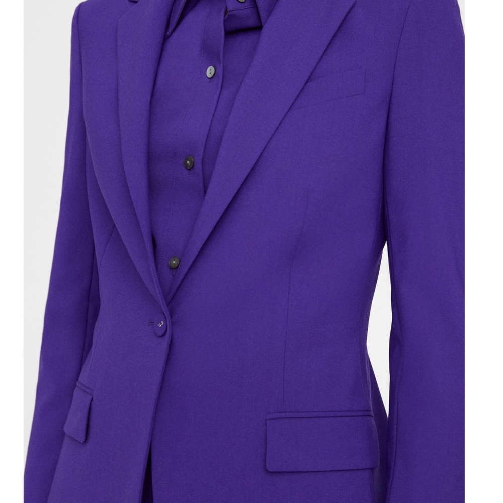 Theory Purple Blazer & Suit Jacket - Picture 3 of 16